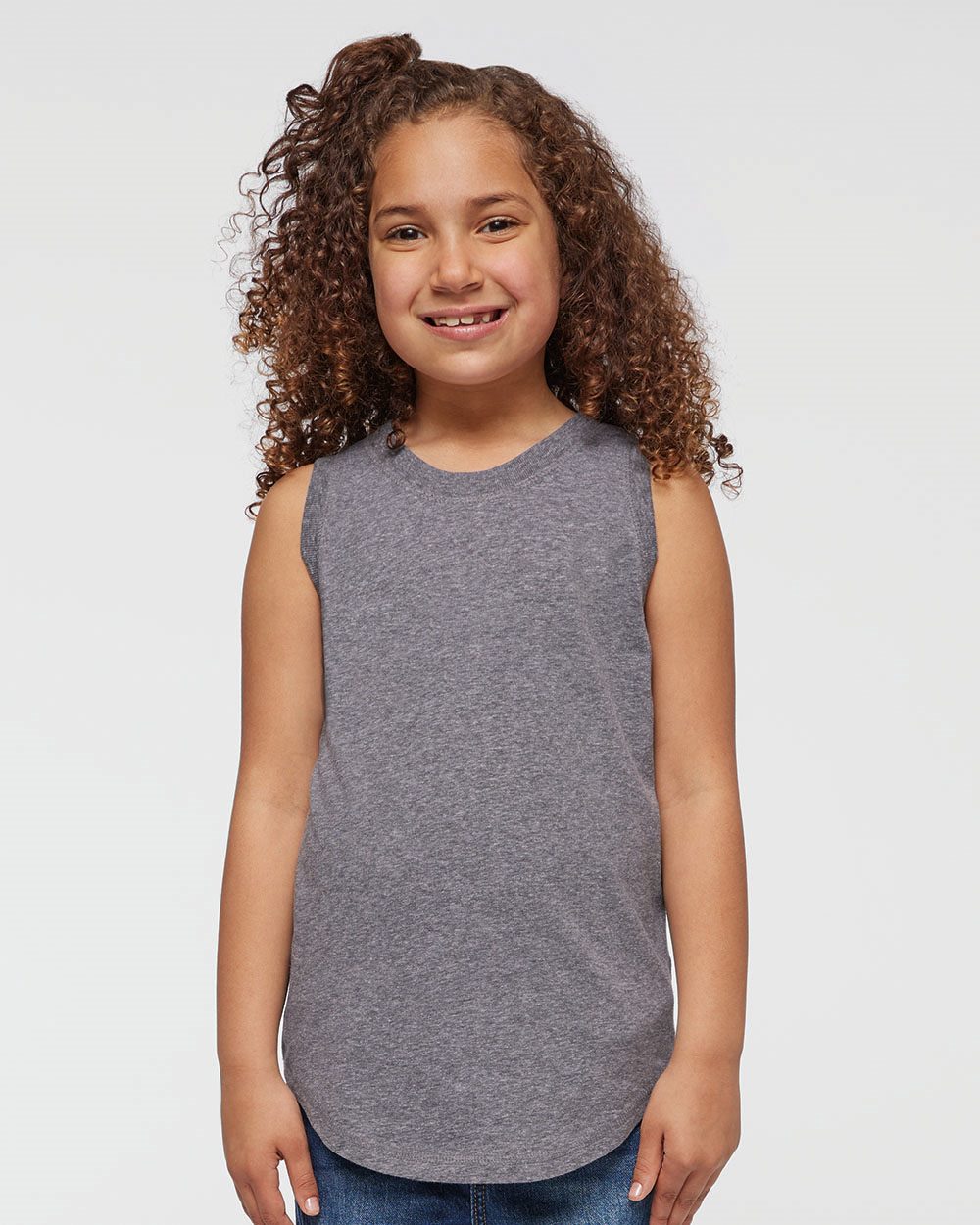 LAT - Camiseta de tirantes fina y holgada para niña - 2692