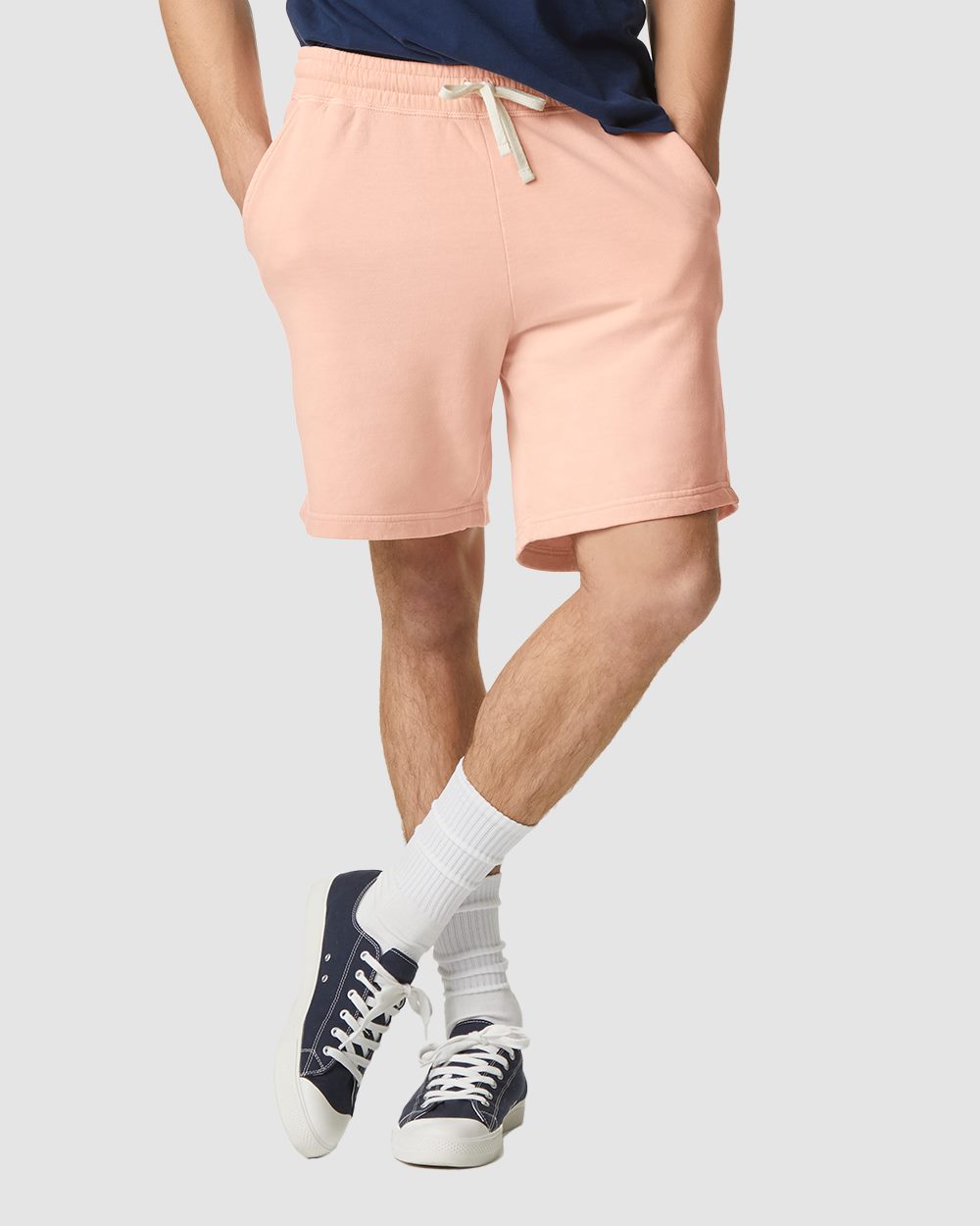 Comfort Colors - Pantalones cortos deportivos unisex de polar ligero teñido en prenda - 1468