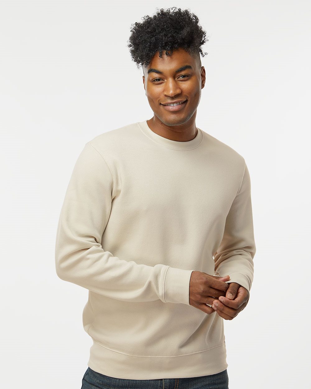 J. America - Sudadera unisex de cuello redondo de polar BTB - 8721