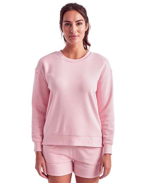 TriDri - Sudadera Billie con cuello redondo y cremallera lateral para mujer - TD600
