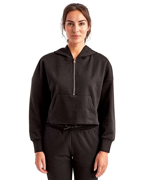 TriDri - Sudadera con capucha y media cremallera Alice para mujer - TD077
