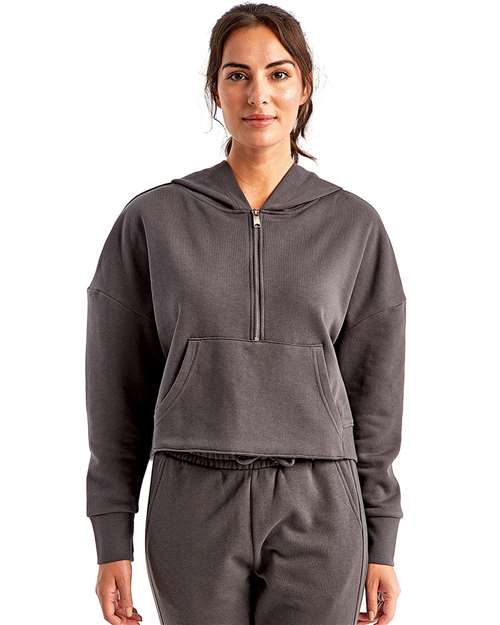 TriDri - Sudadera con capucha y media cremallera Alice para mujer - TD077