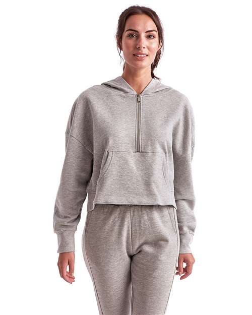 TriDri - Sudadera con capucha y media cremallera Alice para mujer - TD077
