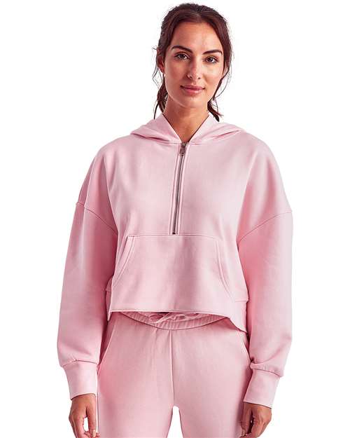 TriDri - Sudadera con capucha y media cremallera Alice para mujer - TD077