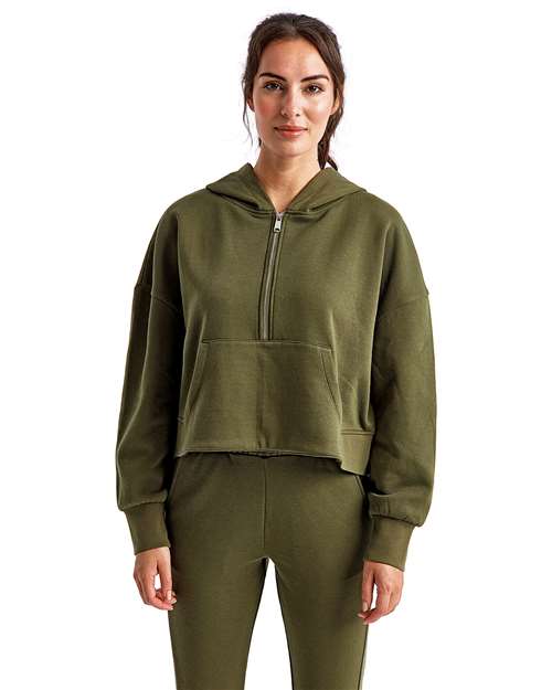 TriDri - Sudadera con capucha y media cremallera Alice para mujer - TD077