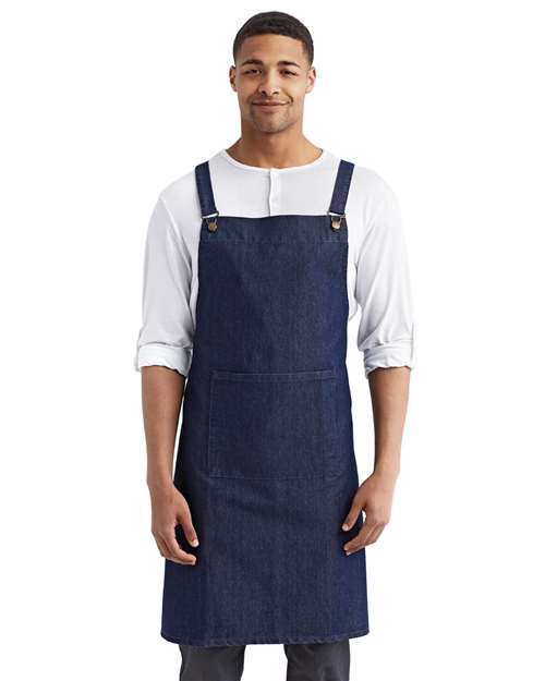 Artisan Collection by Reprime - Cross Back Barista Bib Apron - RP129
