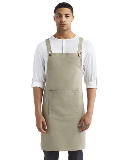 Artisan Collection by Reprime - Cross Back Barista Bib Apron - RP129