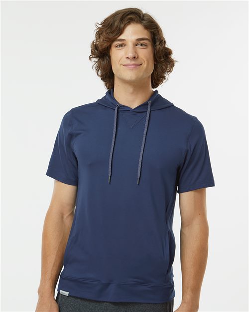 Holloway - Men's Eco Revive™ Ventura Soft Knit Short Sleeve Hooded Sweatshirt - 222505