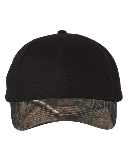 Kati - Gorra de corona sólida con visera de camuflaje - LC25
