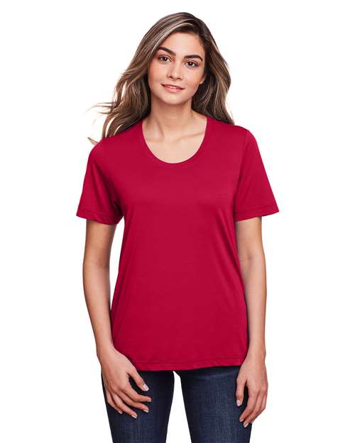 CORE365 - Camiseta deportiva Fusion ChromaSoft™ para mujer - CE111W