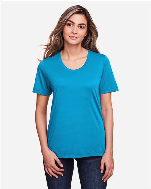 CORE365 - Camiseta deportiva Fusion ChromaSoft™ para mujer - CE111W