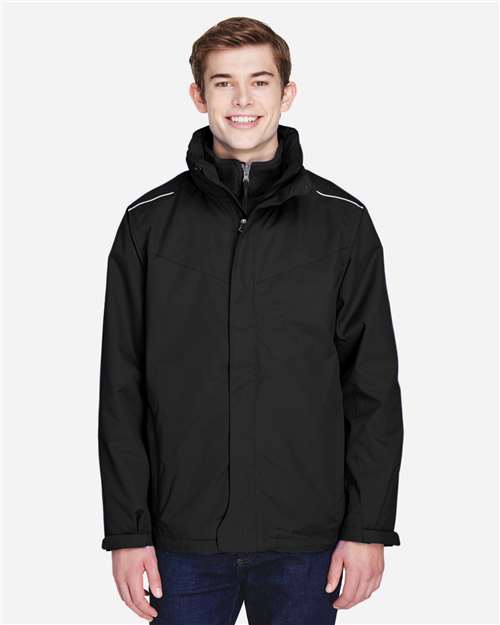 CORE365 - Chaqueta 3 en 1 con forro polar para hombre - 88205