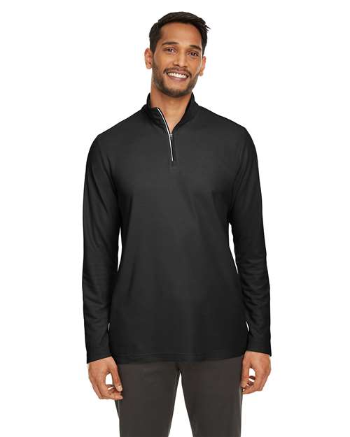 CORE365 - Jersey de piqué con cremallera de un cuarto Fusion ChromaSoft™ para hombre - CE405
