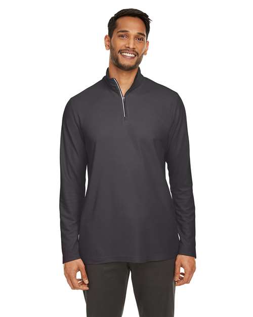 CORE365 - Jersey de piqué con cremallera de un cuarto Fusion ChromaSoft™ para hombre - CE405