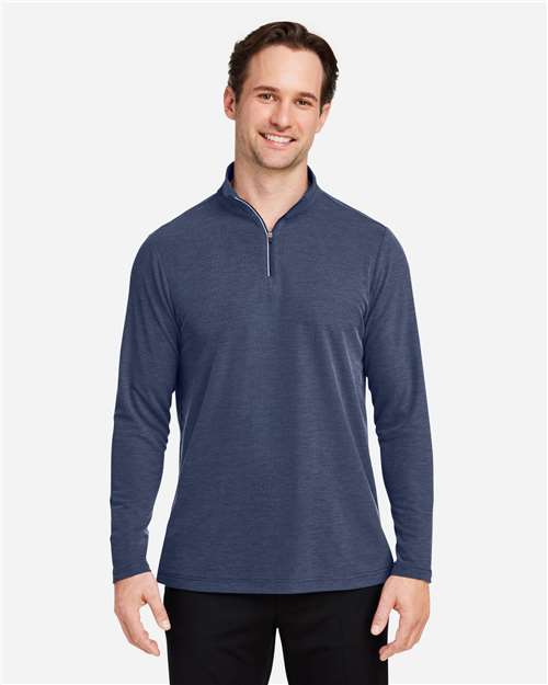 CORE365 - Jersey de piqué con cremallera de un cuarto Fusion ChromaSoft™ para hombre - CE405