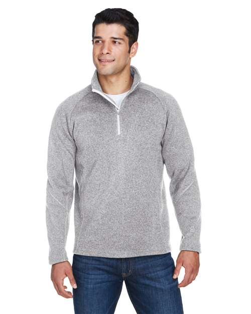 Devon & Jones - Unisex Bristol Sweater Fleece Quarter-Zip Pullover - DG792