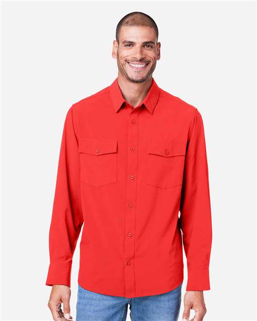CORE365 - Camisa Ultra UVP® Marina para hombre - CE510L