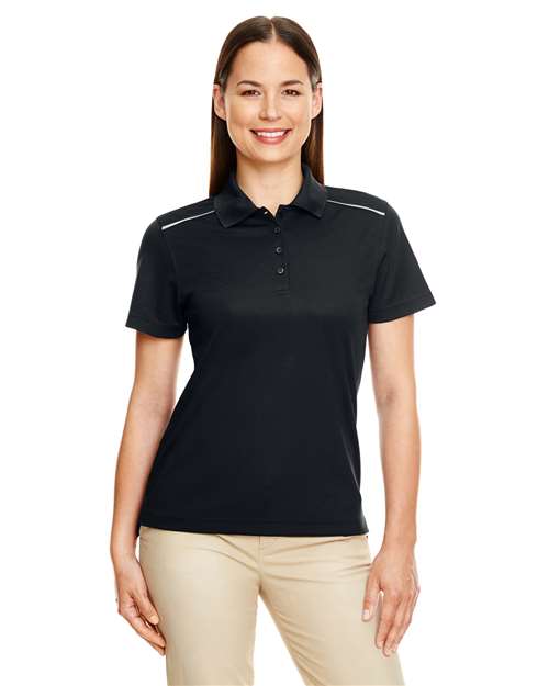 CORE365 - Polo de piqué de alto rendimiento para mujer con ribetes reflectantes - 78181R
