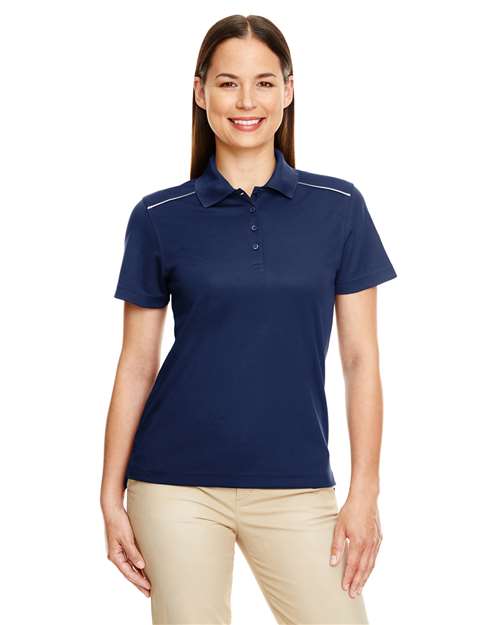 CORE365 - Polo de piqué de alto rendimiento para mujer con ribetes reflectantes - 78181R