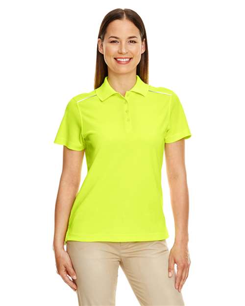 CORE365 - Polo de piqué de alto rendimiento para mujer con ribetes reflectantes - 78181R
