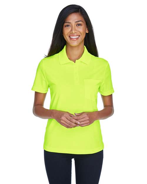 CORE365 - Polo de piqué Origin Performance con bolsillo para mujer - 78181P