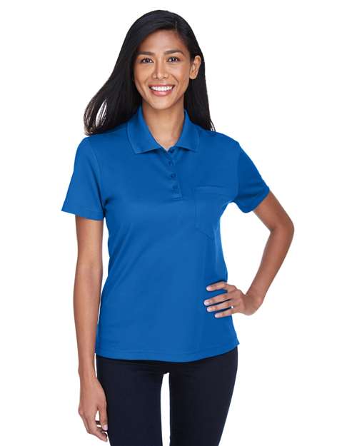 CORE365 - Polo de piqué Origin Performance con bolsillo para mujer - 78181P