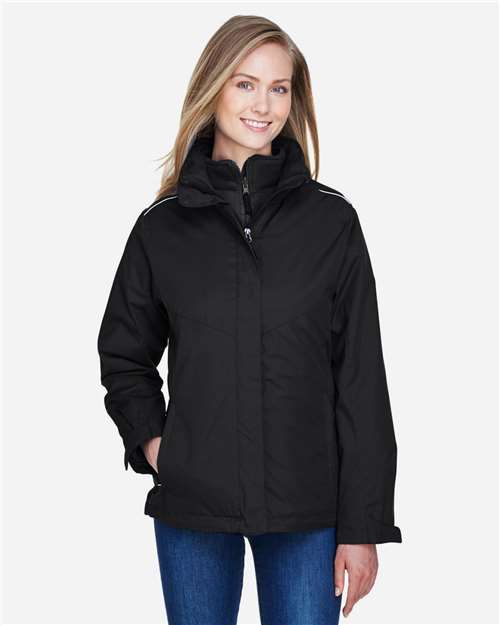 CORE365 - Chaqueta 3 en 1 para mujer con forro polar - 78205