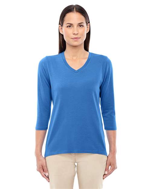 Devon & Jones - Top de escote en V con pulsera Perfect Fit™ para mujer - DP184W