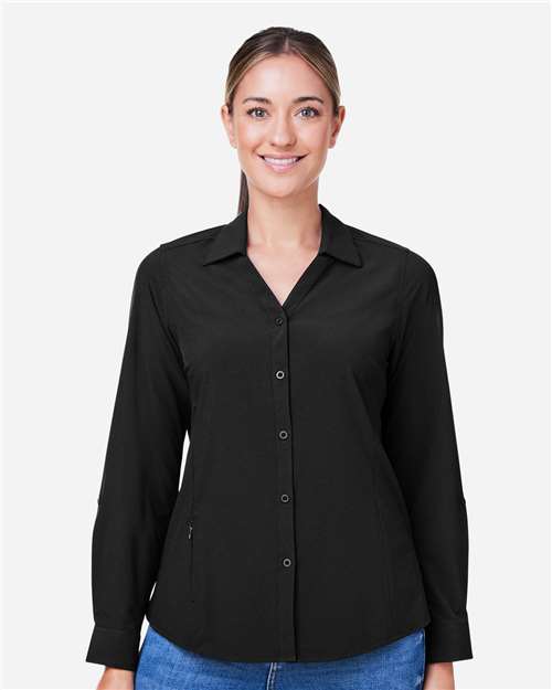 CORE365 - Camisa Ultra UVP® Marina para mujer - CE510LW