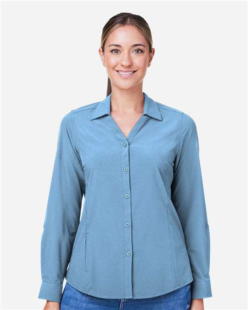 CORE365 - Camisa Ultra UVP® Marina para mujer - CE510LW