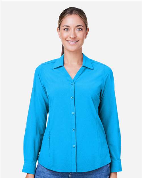 CORE365 - Camisa Ultra UVP® Marina para mujer - CE510LW