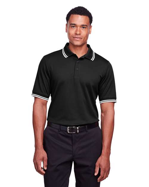 Devon & Jones - Men's CrownLux Performance® Plaited Tipped Polo - DG20C