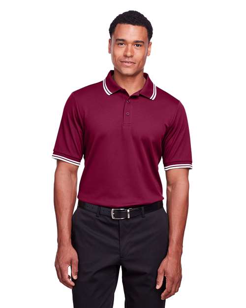 Devon & Jones - Men's CrownLux Performance® Plaited Tipped Polo - DG20C
