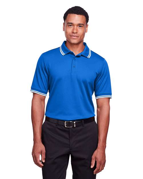 Devon & Jones - Men's CrownLux Performance® Plaited Tipped Polo - DG20C