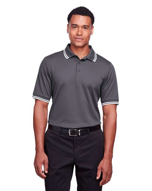 Devon & Jones - Men's CrownLux Performance® Plaited Tipped Polo - DG20C