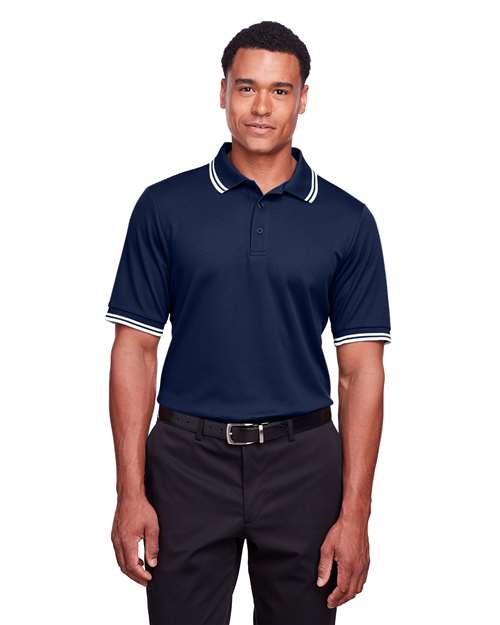 Devon & Jones - Men's CrownLux Performance® Plaited Tipped Polo - DG20C