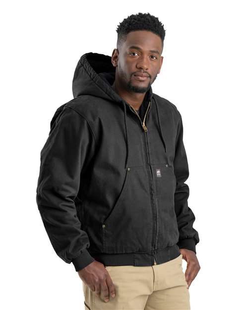 Berne Apparel - Men's Heartland Washed Cotton Duck Hooded Jacket - HJ375