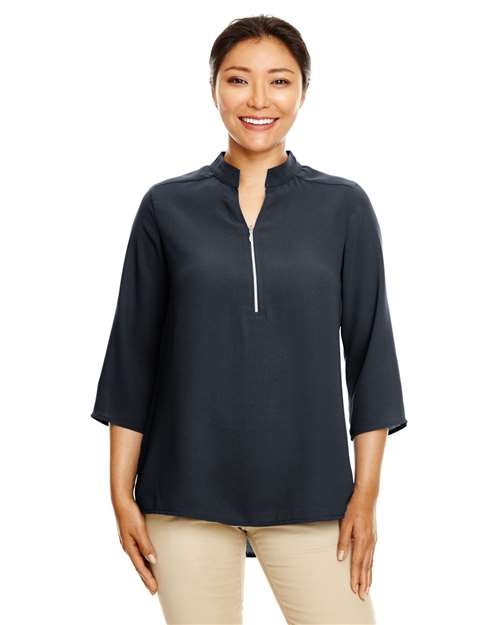 Devon & Jones - Women's Perfect Fit™  Three-Quarter Sleeve Crepe Tunic - DP611W