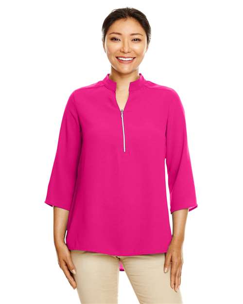 Devon & Jones - Women's Perfect Fit™  Three-Quarter Sleeve Crepe Tunic - DP611W