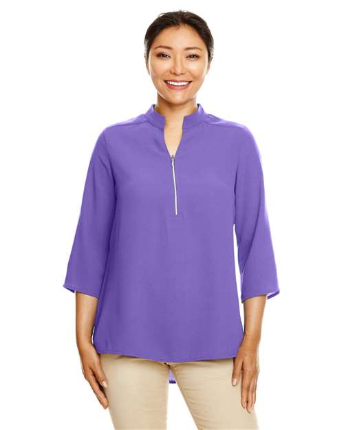 Devon & Jones - Women's Perfect Fit™  Three-Quarter Sleeve Crepe Tunic - DP611W