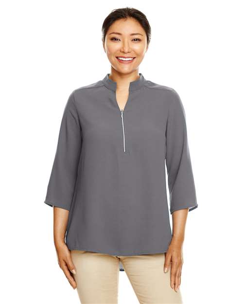 Devon & Jones - Women's Perfect Fit™  Three-Quarter Sleeve Crepe Tunic - DP611W