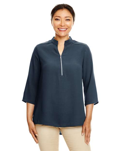 Devon & Jones - Women's Perfect Fit™  Three-Quarter Sleeve Crepe Tunic - DP611W