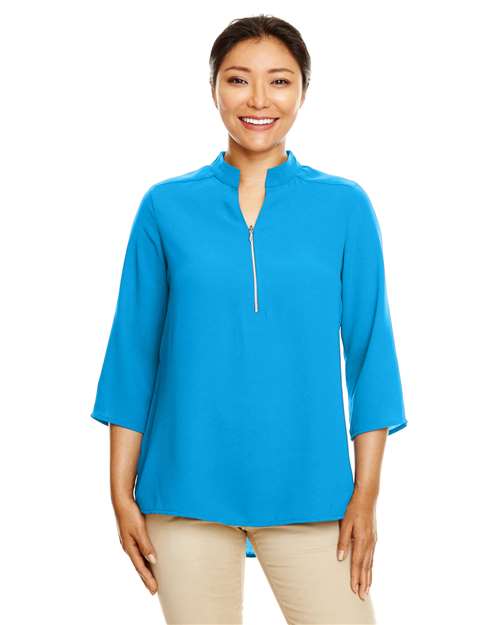 Devon & Jones - Women's Perfect Fit™  Three-Quarter Sleeve Crepe Tunic - DP611W