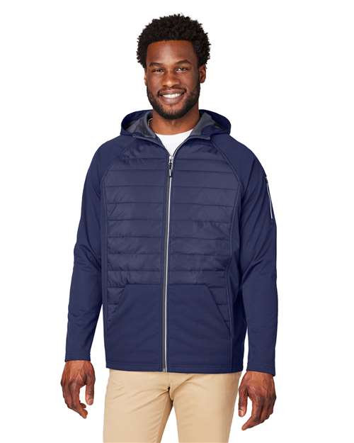 CORE365 - Unisex Techno Lite Hybrid Hooded Jacket - CE808