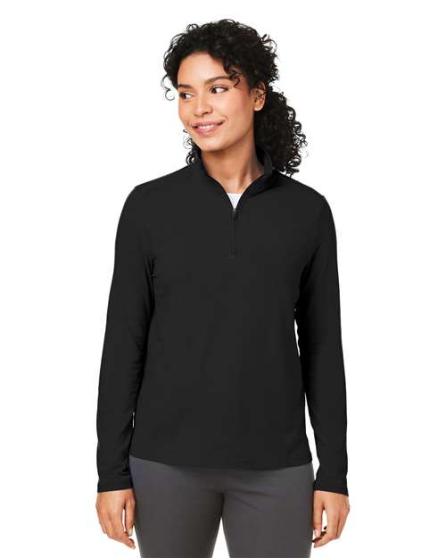 Devon & Jones - Jersey elástico Raleigh con cremallera de un cuarto para mujer - DG425W