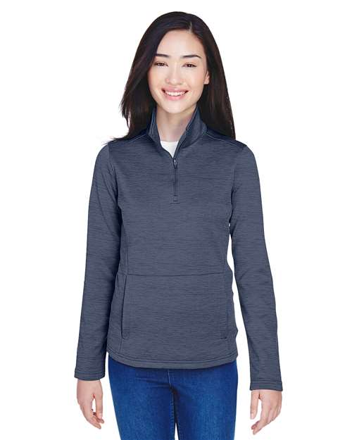 Devon & Jones - Jersey de forro polar Newbury Mélange con cremallera de un cuarto para mujer - DG798W