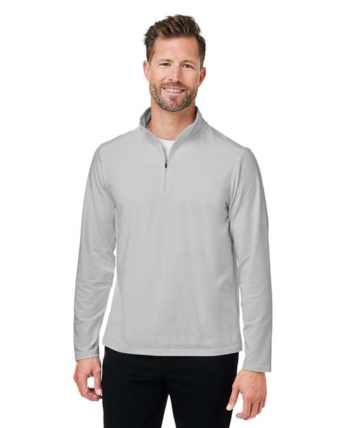 Devon & Jones - Jersey elástico Raleigh con cremallera de un cuarto para hombre - DG425