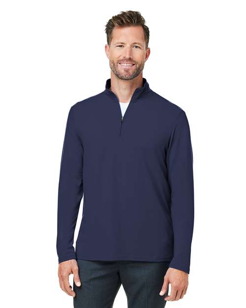 Devon & Jones - Jersey elástico Raleigh con cremallera de un cuarto para hombre - DG425