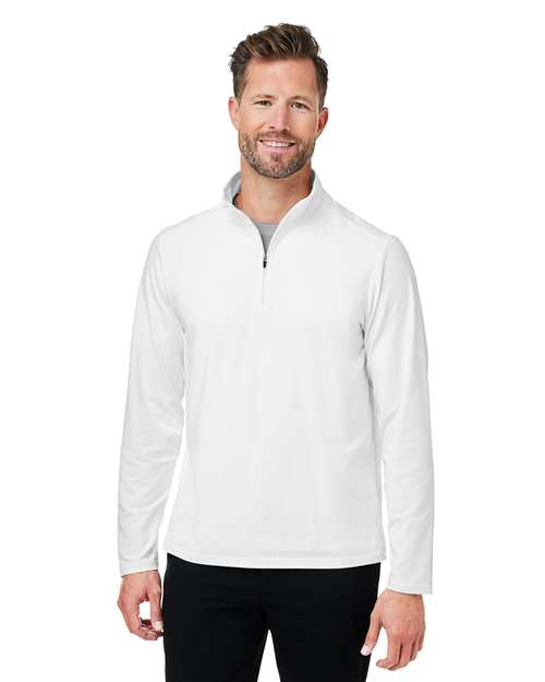 Devon & Jones - Jersey elástico Raleigh con cremallera de un cuarto para hombre - DG425