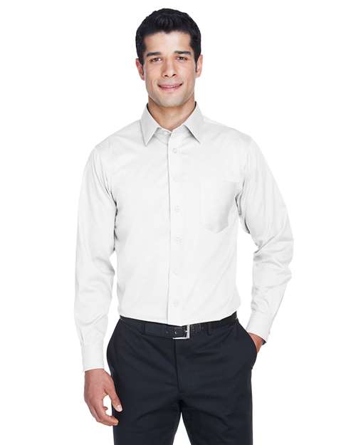 Devon & Jones - Men's Tall Crown Collection® Solid Stretch Twill Woven Dress Shirt - DG530T